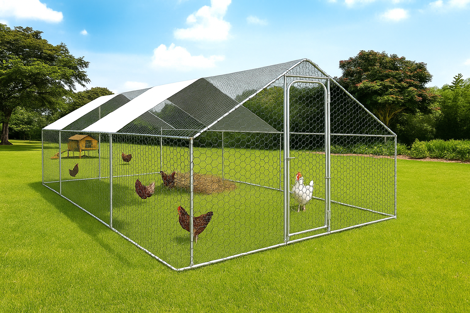 Parco da 24 m² in Acciaio Zincato con Struttura Rinforzata